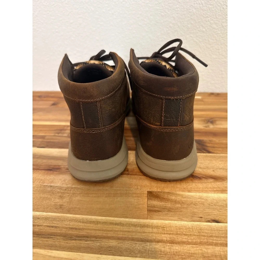 Ariat Mens Spitfire Moc Old Earth Brown Leather Southwestern Shoes 10EE Wide